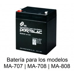 Batería MA-707, MA-708, MA-808